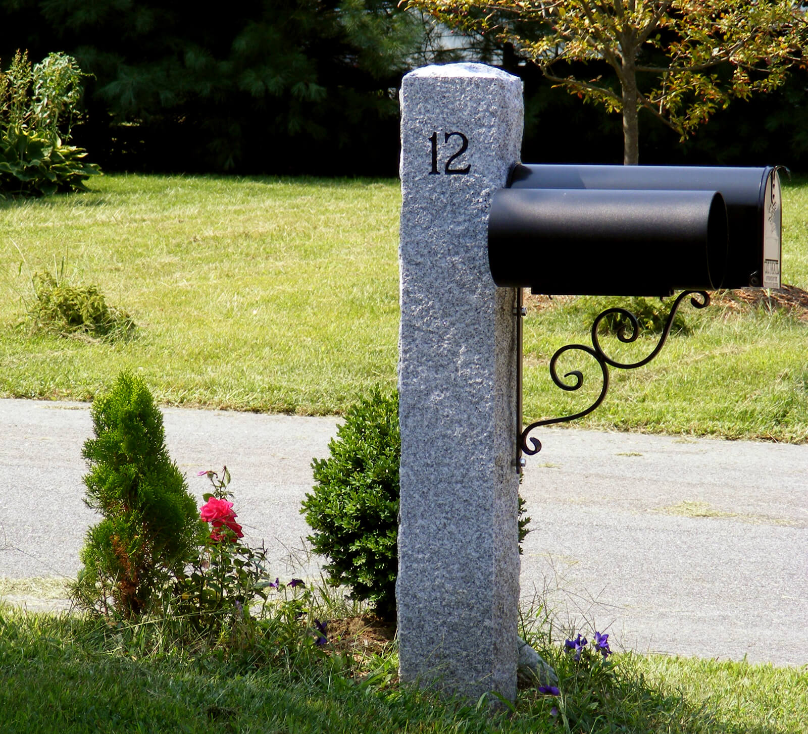 Fascinating fake stone mailboxes Granite Posts Swenson 100 Natural Stones U S A