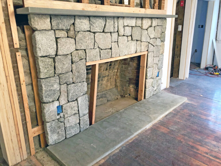 Thin Stone Veneers Make a Fireplace Update Easy