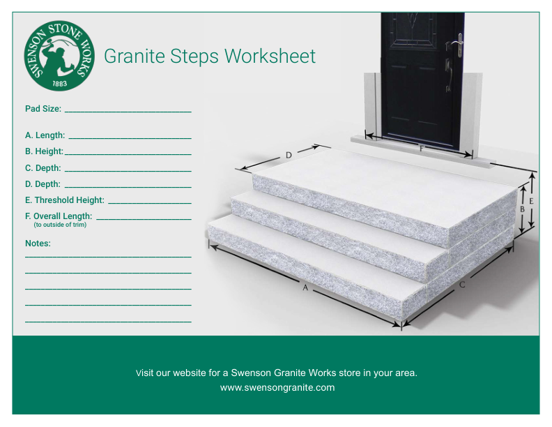 Granite Step Worksheet