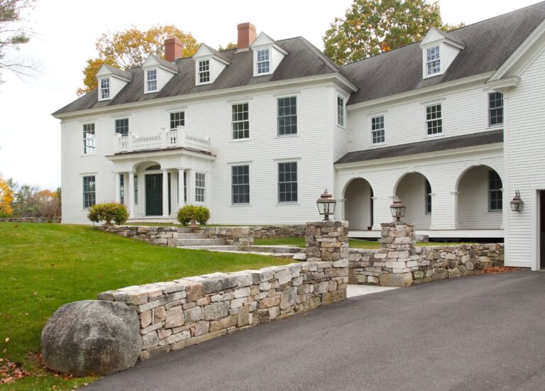 Classic Colonial Homes and The New England Stone That Give Them Curb Appeal