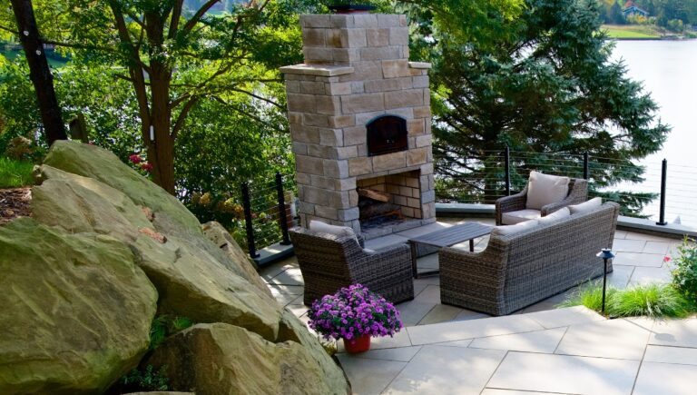 Pull Up a Chair and Light Up the Night: 15 Natural Stone Fireplaces & Fire Pits