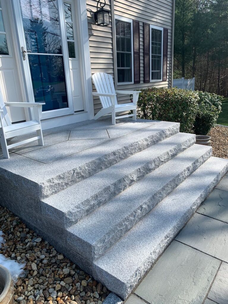 Before and After: 6 New England Homes Get a Boost of Curb Appeal With Natural Stone Hardscaping