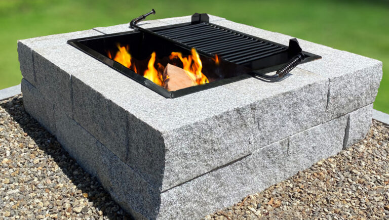 Introducing, The Sleek Square Fire Pit from Swenson Granite Works