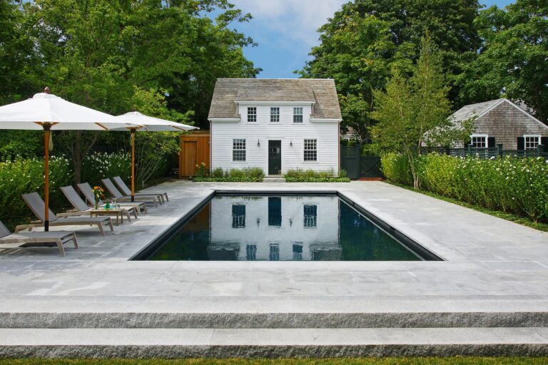 Luxe Pool and Spa Designs Featuring Granite and Bluestone