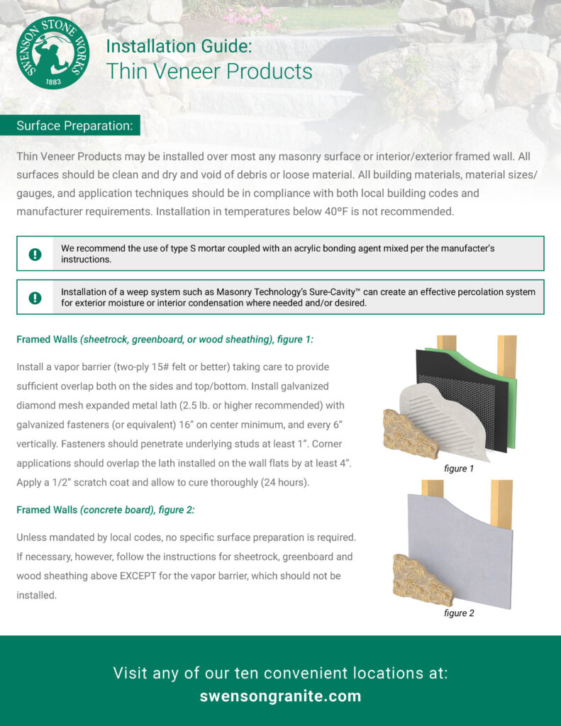 Thin Veneer Installation Guide